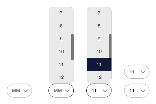 OTP and time picker components