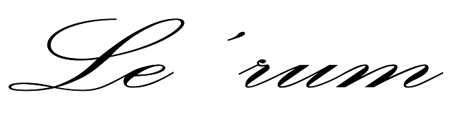 The Le'rum script wordmark